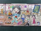 縮圖：106學年度全國學生美術比賽
水墨類中年級組
題目:衣服設計工作室
作者:張祐蓁
指導老師:劉一霖老師